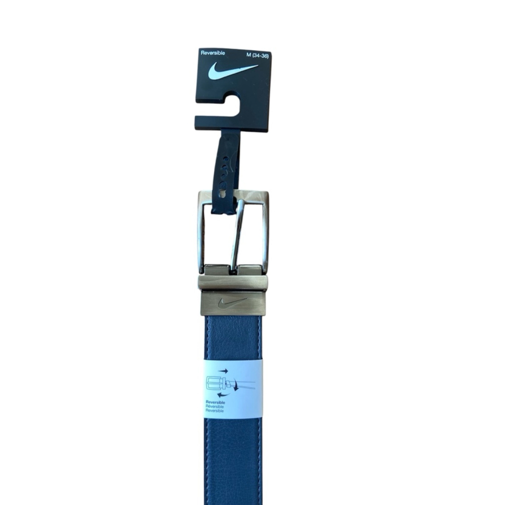 Men's Nike Belt Size Medium 34-36 Black/Gray Reversible new with tags